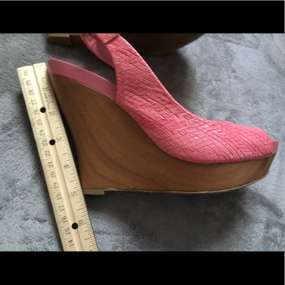 Jessica Simpson Wedge Peep Toe Sandals Size 7 - Picture 9 of 16